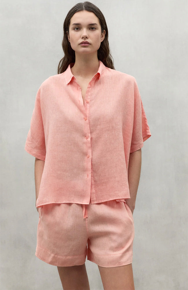 ECOALF Melania blouse papaya van 100% linnen voor dames | Sophie Stone