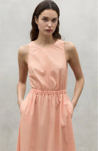Ecoalf Galena dress soft coral in organic cotton and TENCEL | Sophie Stone