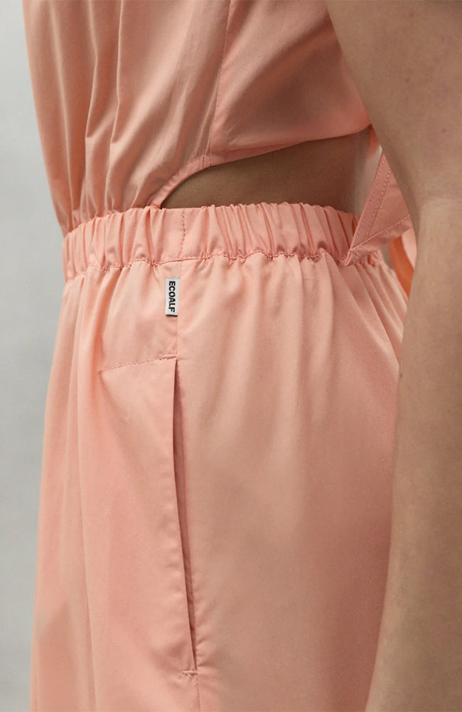 Ecoalf Galena dress soft coral sustainable materials | Sophie Stone