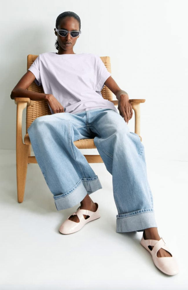 ARMEDANGELS Idaara soft lilac organic cotton | Sophie Stone