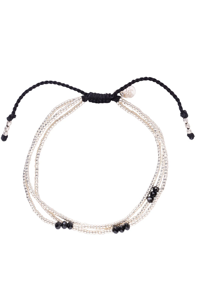 A Beautiful Story Glänzendes Armband Schwarzer Onyx Silber Frauen | Sophie Stone
