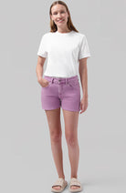 MUD jeans Shorty jeans cool pink of cotton blend ladies | Sophie Stone