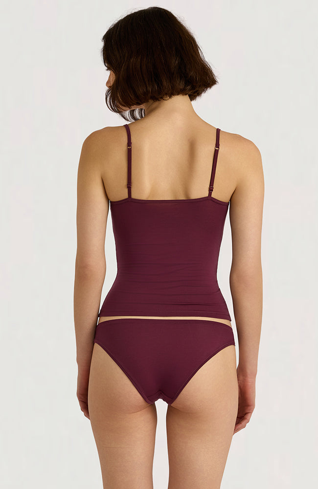 Organic Basics Soft touch cami fig van Lyocell TENCEL voor vrouwen | Sophie Stone