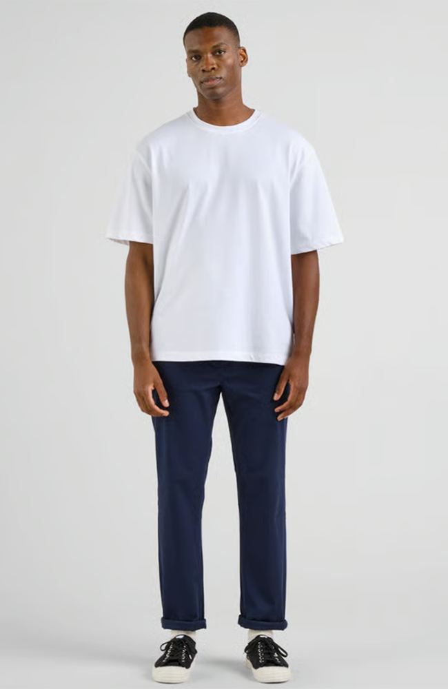 Dedicated Chinos Sund navy pants organic cotton men's | Sophie Stone