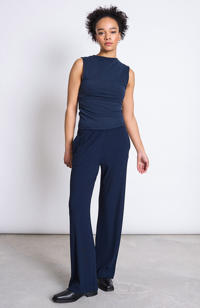 JAN N JUNE Smilla broek blauw 96% Lyocell (TENCEL™) ladies | Sophie Stone