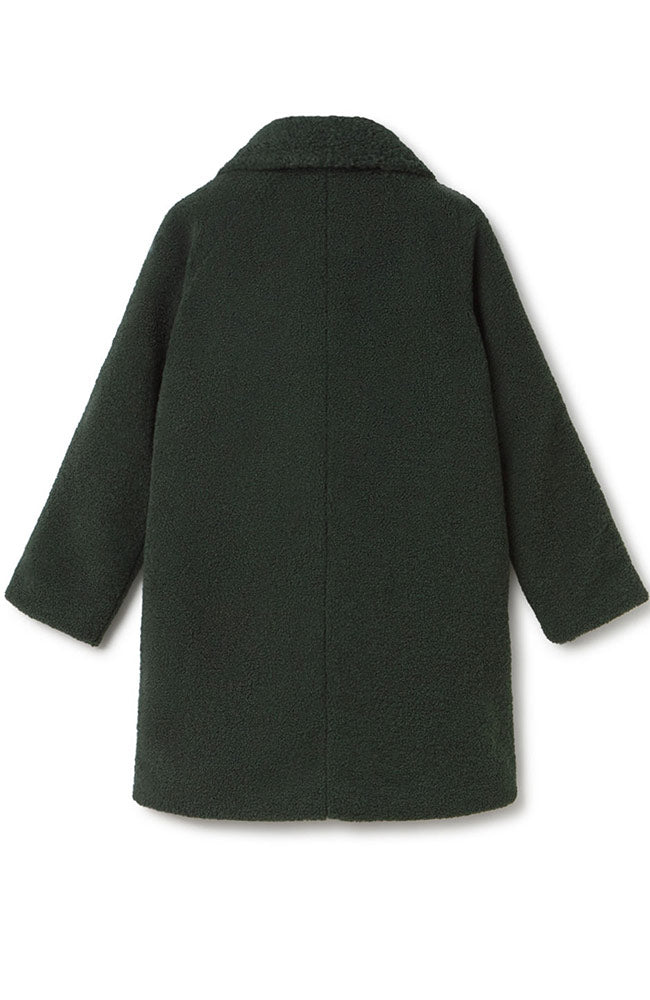 TWOTHIRDS itbayat teddy mantel groen 100% GRS dames | Sophie Stone