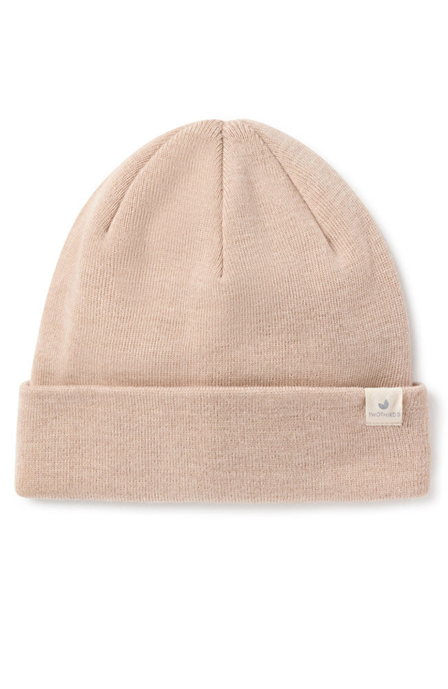 TWOTHIRDS Merino beanie beige 100% merino uniseks | Sophie Stone