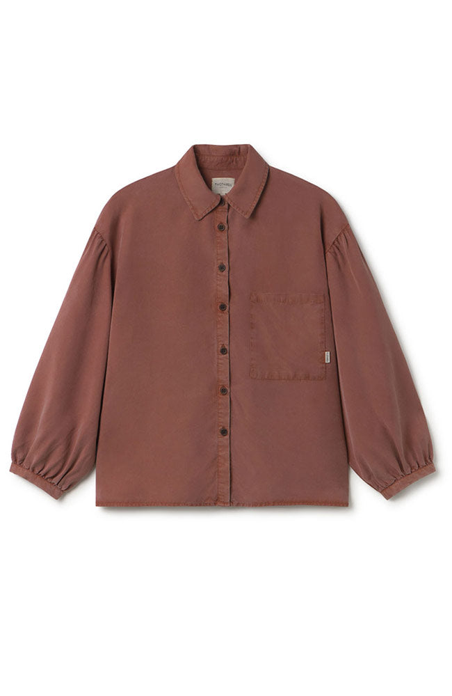 TWOTHIRDS Recco blouse wine van 100% TENCEL™ Lyocell vrouw | Sophie Stone