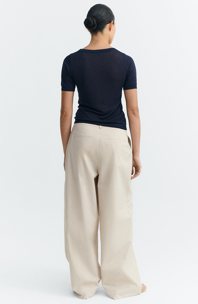 Thinking MU Noctis Top blau Lyocell TENCEL für Damen | Sophie Stone