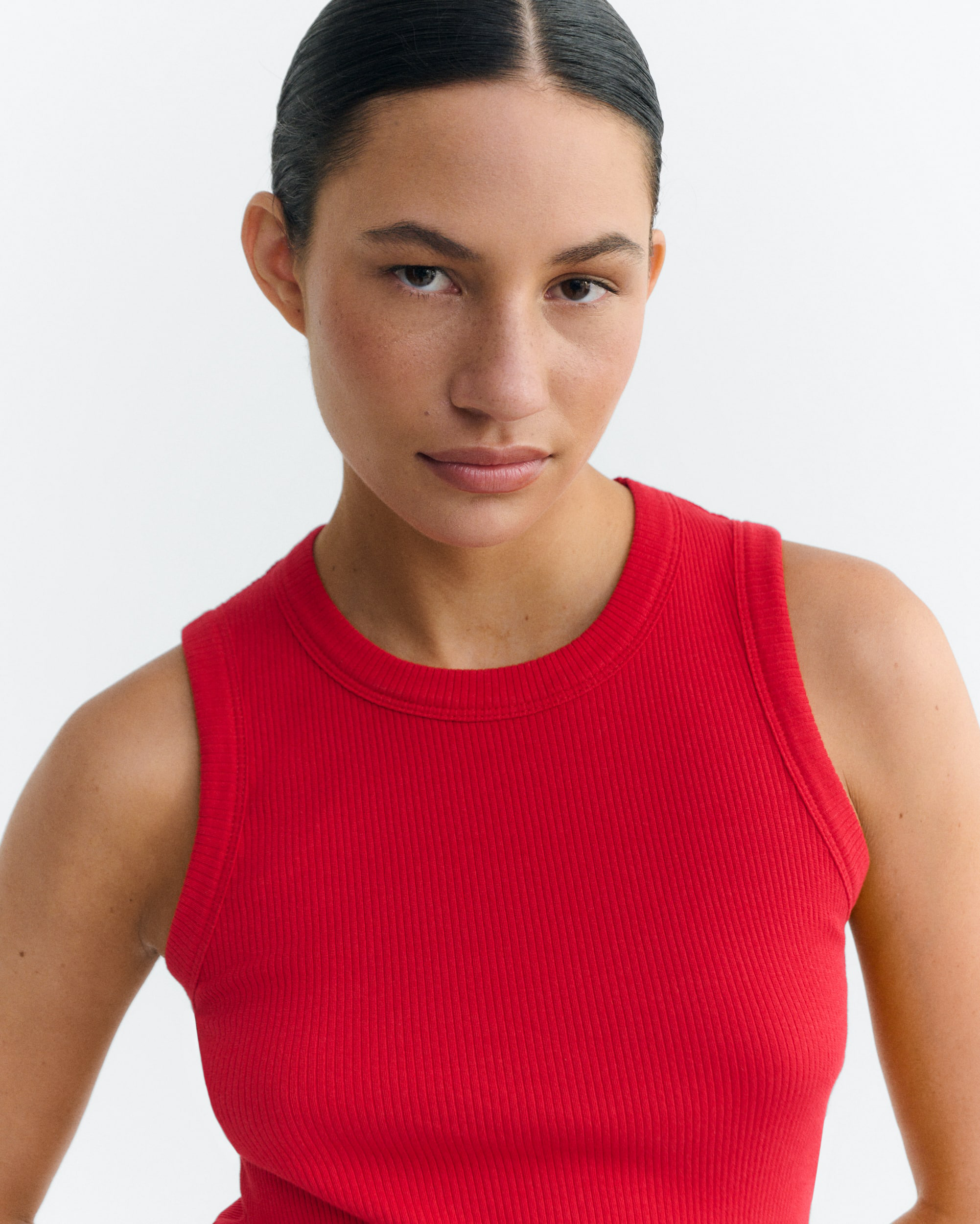 Thinking MU Juliette top red organic cotton for women | Sophie Stone