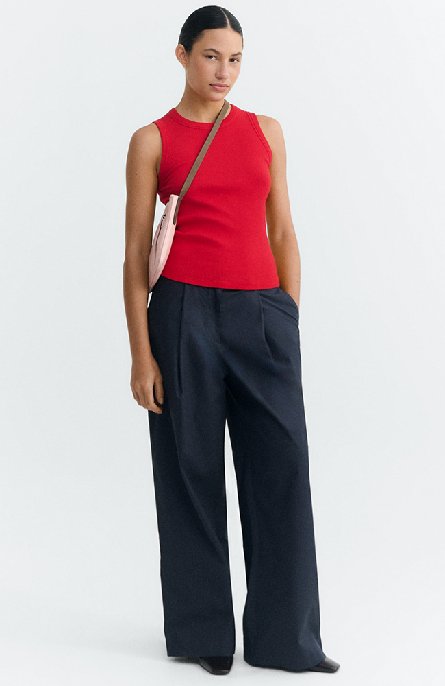 Thinking MU Juliette top red organic cotton for women | Sophie Stone