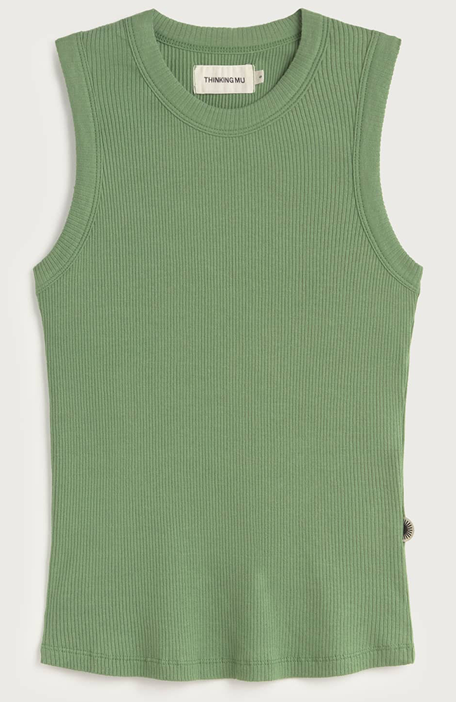 Thinking MU Juliette top green organic cotton for women | Sophie Stone