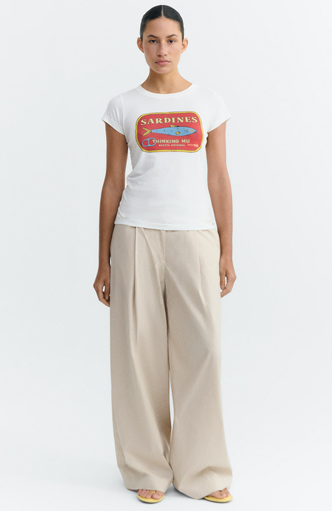 Thinking MU Sardines Mirna shirt organic cotton women's | Sophie Stone