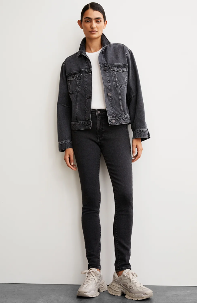 ARMEDANGELS Tillaa Skinny Jeans grau aus Bio-Baumwolle Frau | Sophie Stone