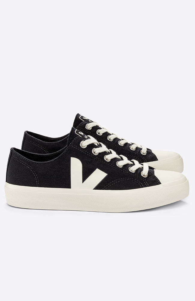 VEJA Wata II low canvas black pierre made of organic cotton unisex | Sophie Stone