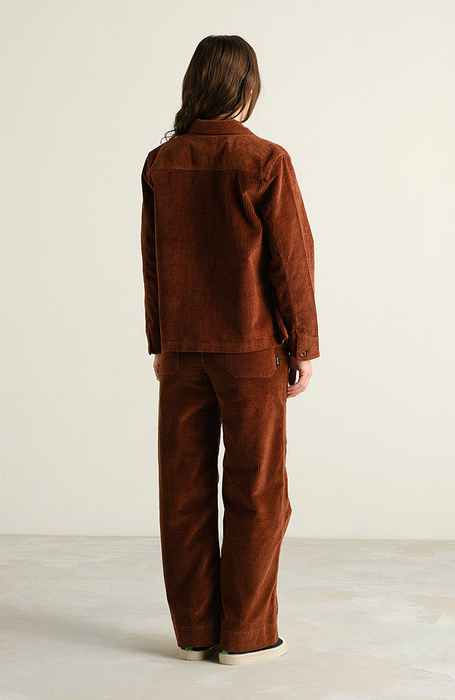 Dedicated Stiby jack corduroy bruin van 100% GOTS bio katoen vrouw | Sophie Stone