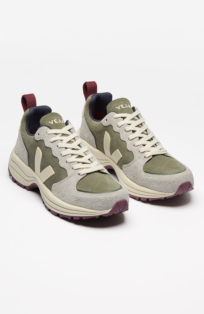 VEJA Venturi Wildleder Kaki Sable Oxford Grau Trainer von Wildleder Frauen | Sophie Stone