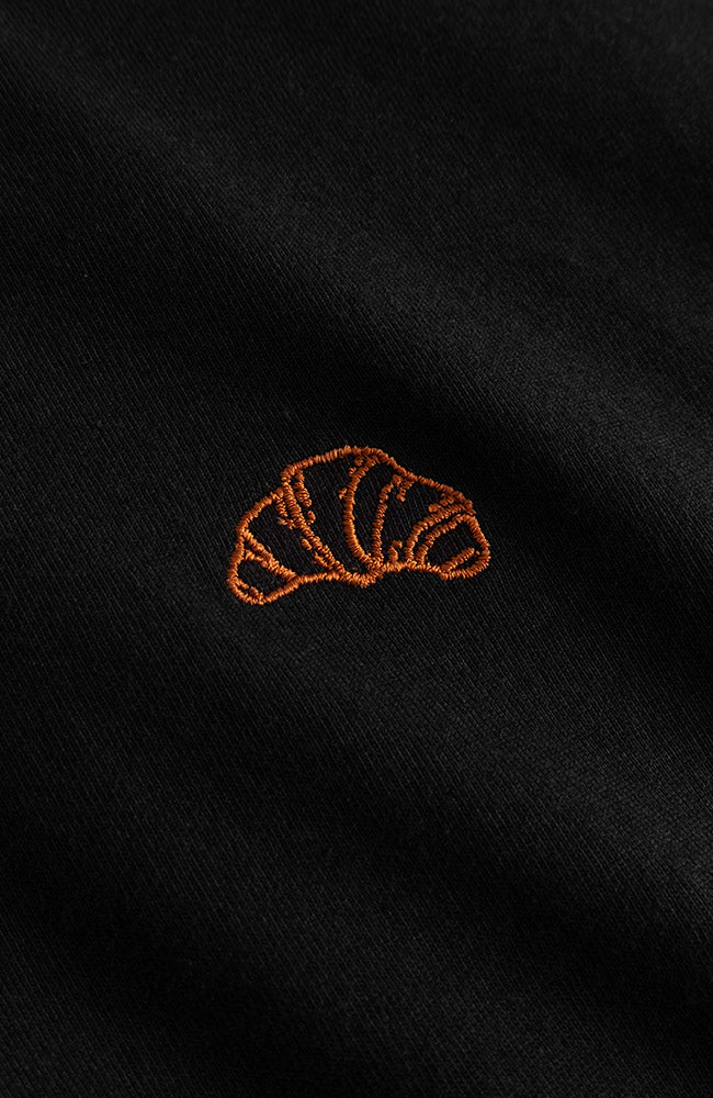 Dedicated Visby croissant t-shirt zwart bio katoen vrouwen | Sophie Stone