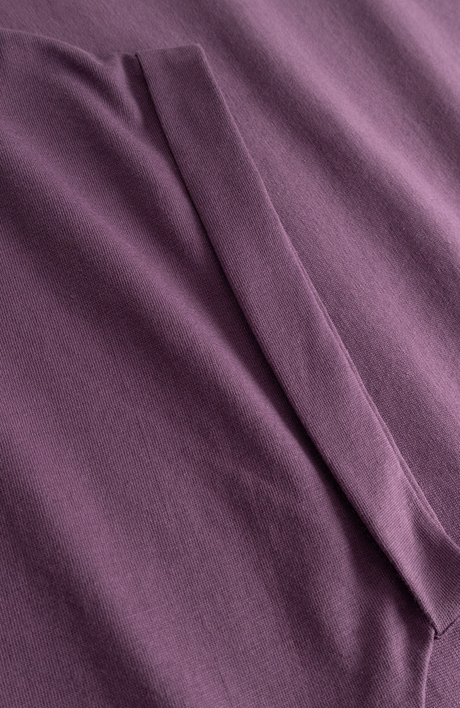 Dedicated Visby base t-shirt berry purple bio katoen vrouwen | Sophie Stone