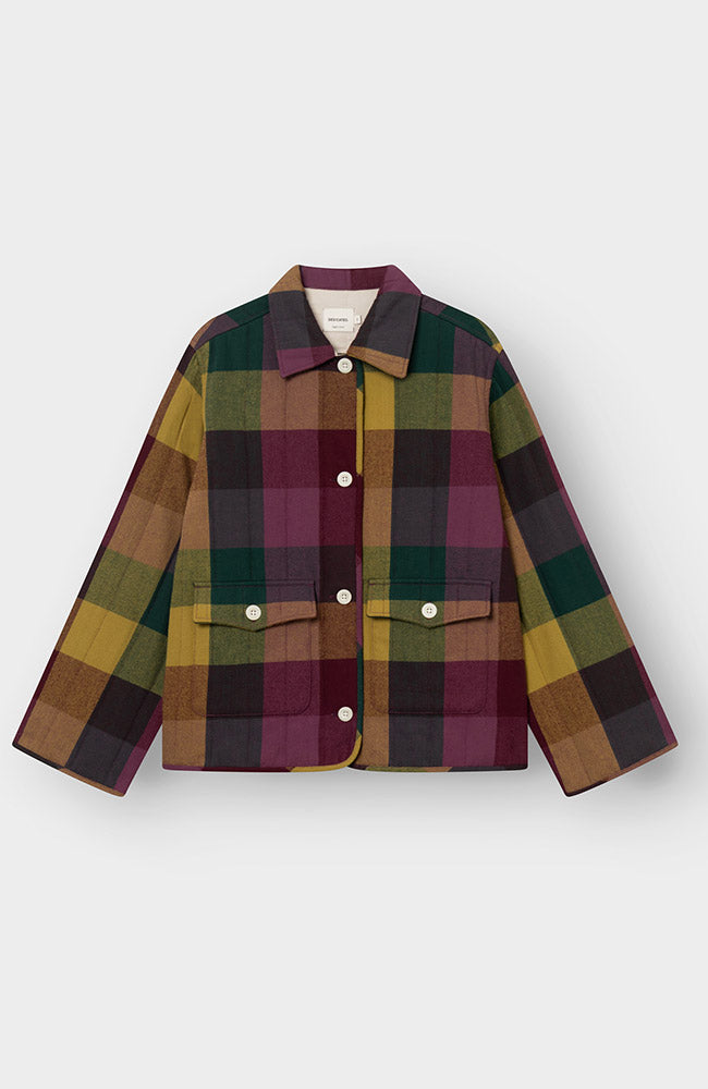 Dedicated Jacket Voxtorp flannel multi van 100% GOTS bio katoen ladies | Sophie Stone