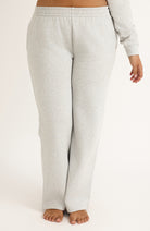 Organic Basics Weekend straight leg sweatpants gray in organic cotton for women | Sophie Stone