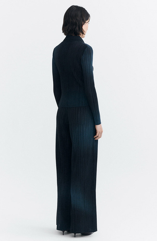 Thinking MU Whisper Maro broek blauw van gerecycled polyester vrouw | Sophie Stone