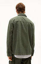 ARMEDANGELS Yunaai overshirt forest pine van GRS katoen heren | Sophie Stone