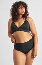 Dedicated bikini bottoms high Slite black from sustainable recycled PET ladies | Sophie Stone