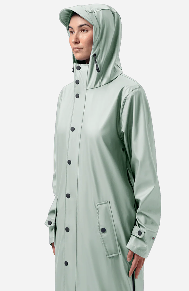 MAIUM Original blue aqua regenjas van gerecycled polyester vrouw | Sophie Stone