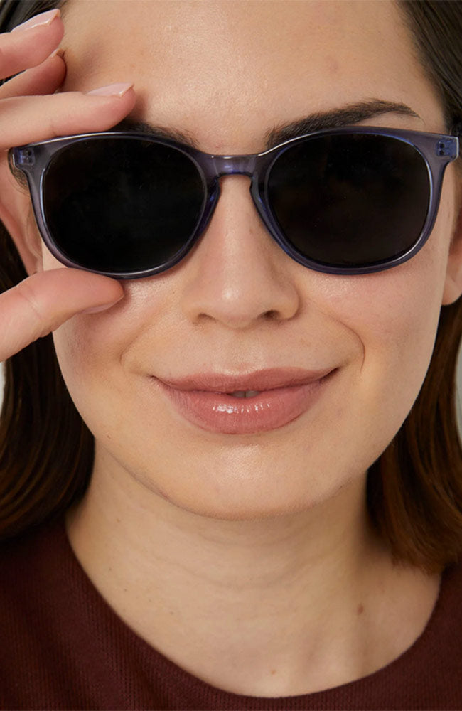Parafina Sunglasses Arroyo transparent blue from recycled PET unisex | Sophie Stone
