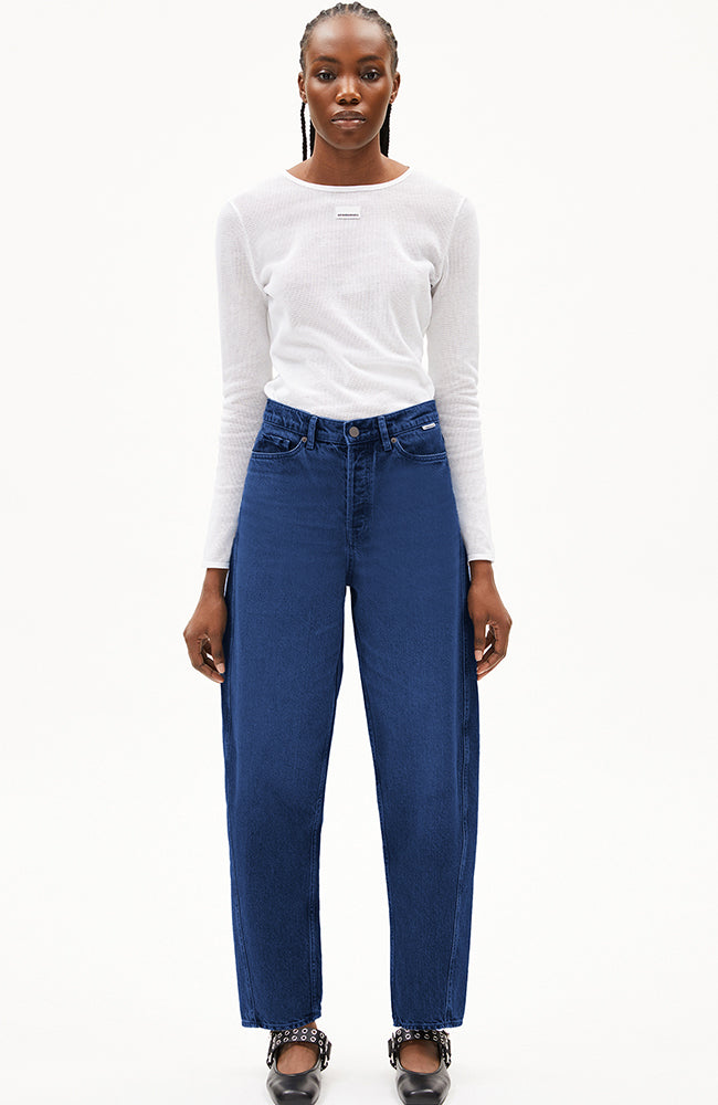 ARMEDANGELS Baarell barrel jeans airglow recycled cotton women | Sophie Stone