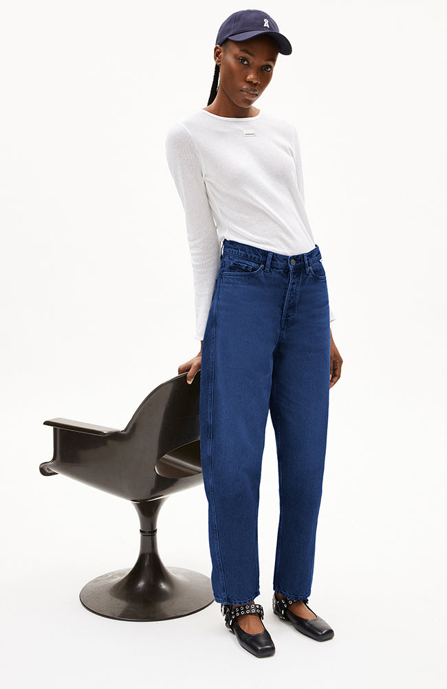 ARMEDANGELS Baarell barrel jeans airglow GRS cotton women | Sophie Stone