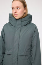 MAZINE Basic padded parka jas bottle groen van gerecycled polyester vrouw | Sophie Stone