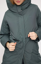 MAZINE Basic padded parka jas bottle groen van GRS vrouw | Sophie Stone