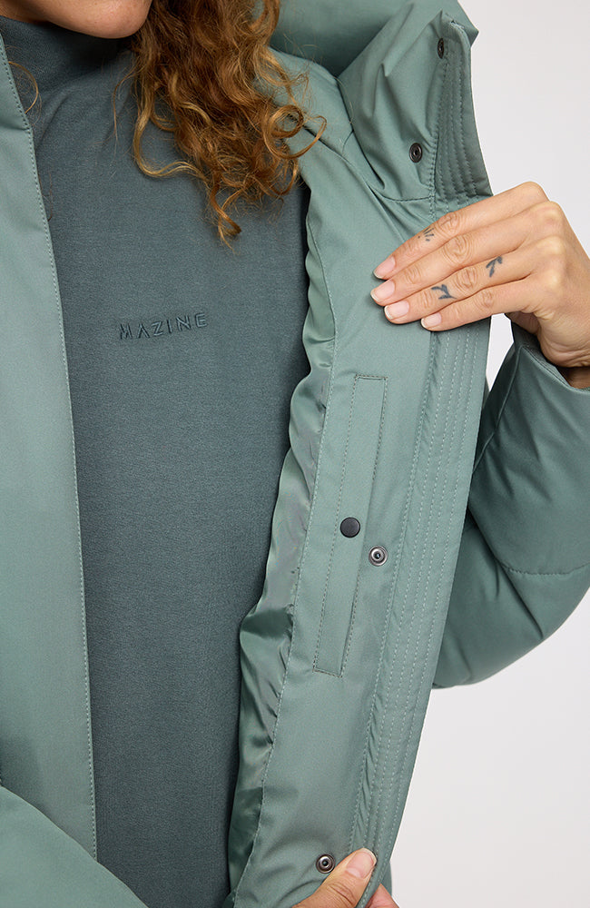 MAZINE Basic Puffer winterjas jade groen van GRS voor vrouwen | Sophie Stone