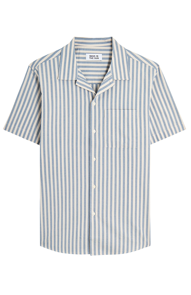 Bask in the Sun Blue Loya shirt made from organic cotton for men | Sophie Stone