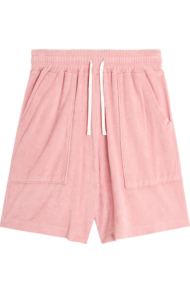 Bask in the Sun Flamingo Goxo shorts made from organic cotton for men | Sophie Stone