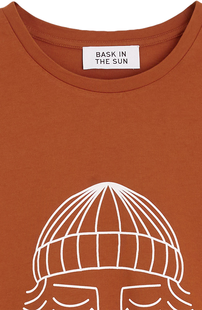 Bask in the Sun To the Sea T-Shirt orange aus Bio-Baumwolle für Herren | Sophie Stone