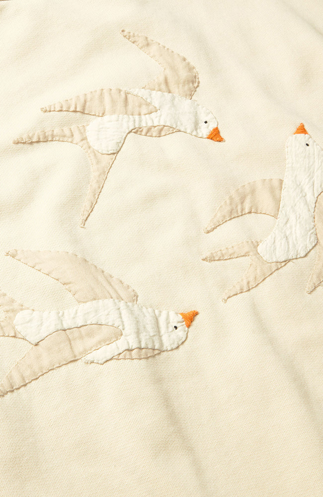 Thinking MU Bird Jodie sweater white from organic cotton | Sophie Stone