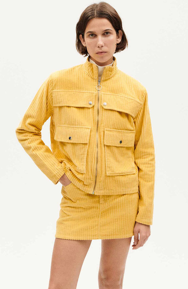 Thinking MU Butter Cordjacke Celia gelb aus Bio-Baumwolle Damen