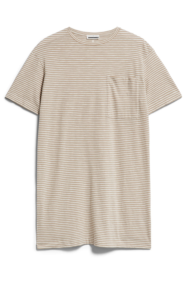 ARMEDANGELS Chaara lovely stripes beige organic cotton ladies | Sophie Stone