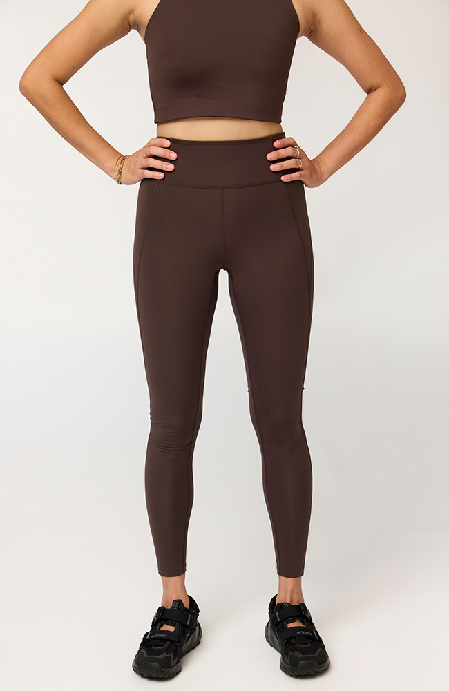 Girlfriend Collective Compressive High-Rise Leggings Driftwood RPET Women's | Sophie Stone
