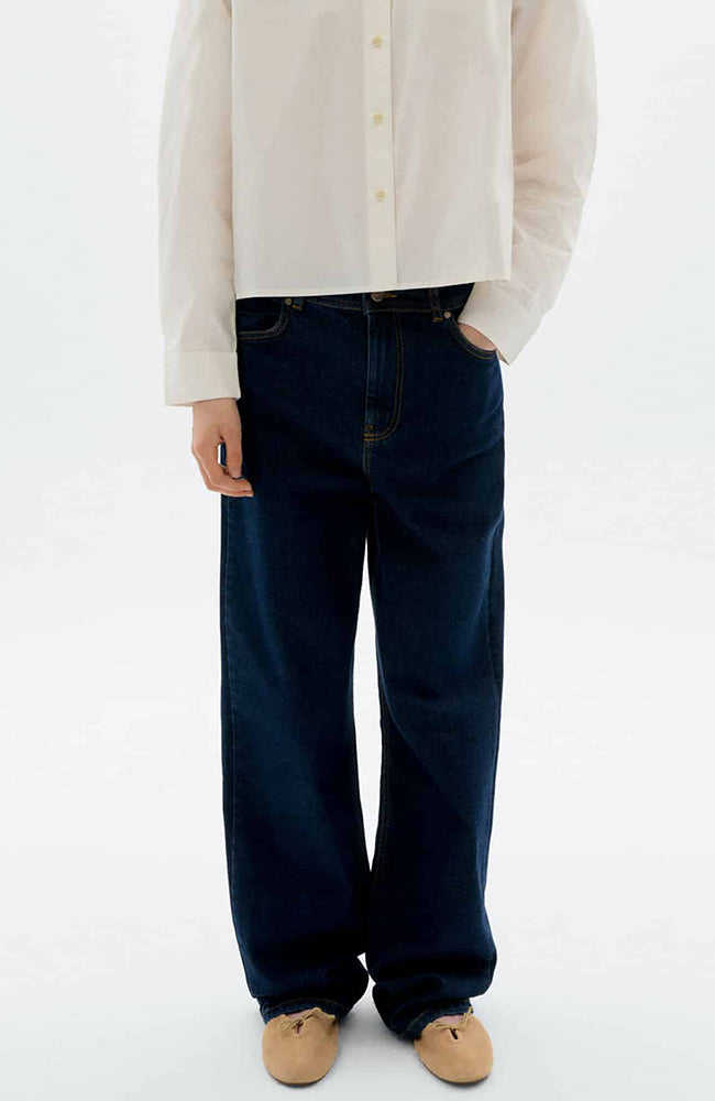 Thinking MU Theresa jeans pants dark clean from organic cotton ladies | Sophie Stone