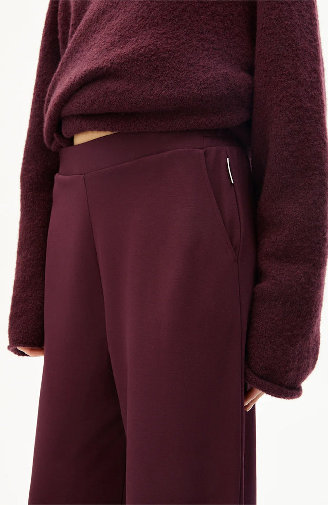 ARMEDANGELS broek Himaari bordeaux 
ECOVERO voor dames | Sophie Stone