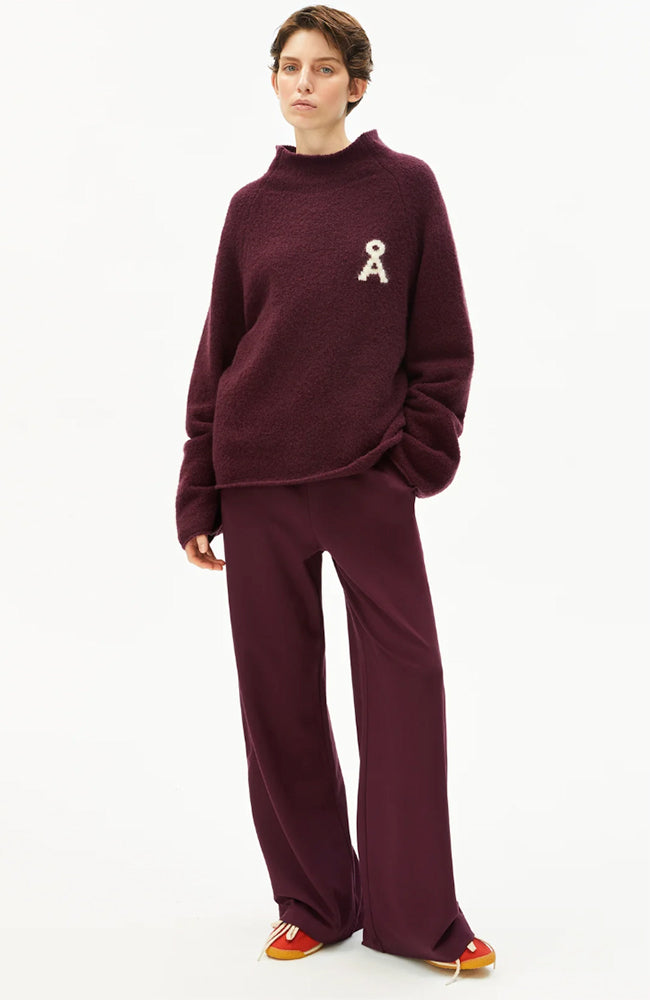 ARMEDANGELS broek Himaari rood ECOVERO voor vrouwen | Sophie Stone