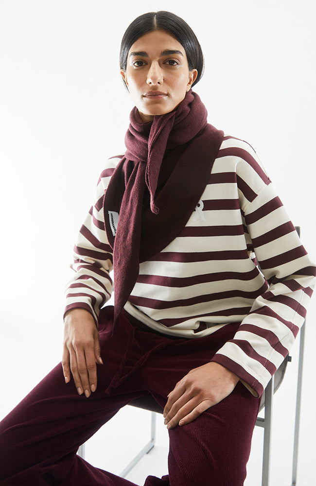 ARMEDANGELS Frankaa bold sweater bordeaux organic cotton ladies | Sophie Stone