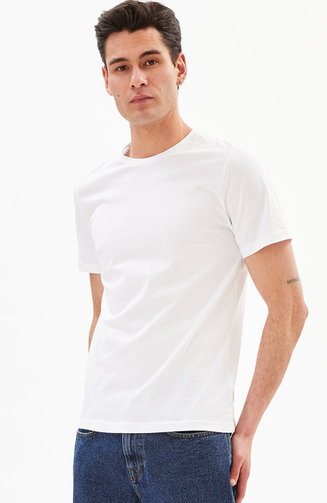 ARMEDANGELS Jaames wit t-shirt van bio katoen heren | Sophie Stone