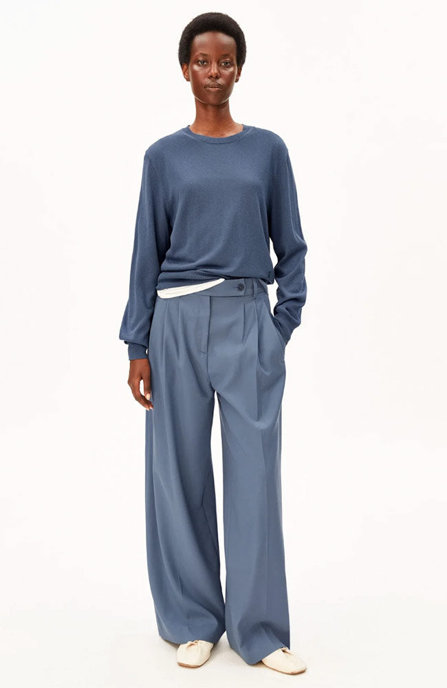 ARMEDANGELS Kaayua broek blauw van TENCEL voor dames | Sophie Stone