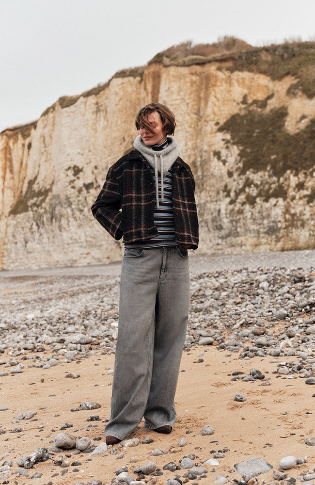 Lanius Loose jeans Coast light grey van bio katoen voor vrouw | Sophie Stone