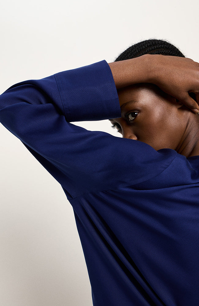Lanius blouse blue from Lyocell TENCEL for women | Sophie Stone